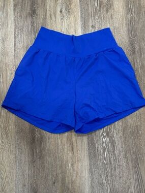 HALARA High-Waist Athletic Shorts Large Long - Aster Blue 💙